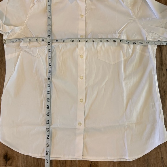 NWT UNTUCKit Women's “Annabella“ Premium Cotton Blend White Shirt.  Sz 10. - Picture 6 of 7